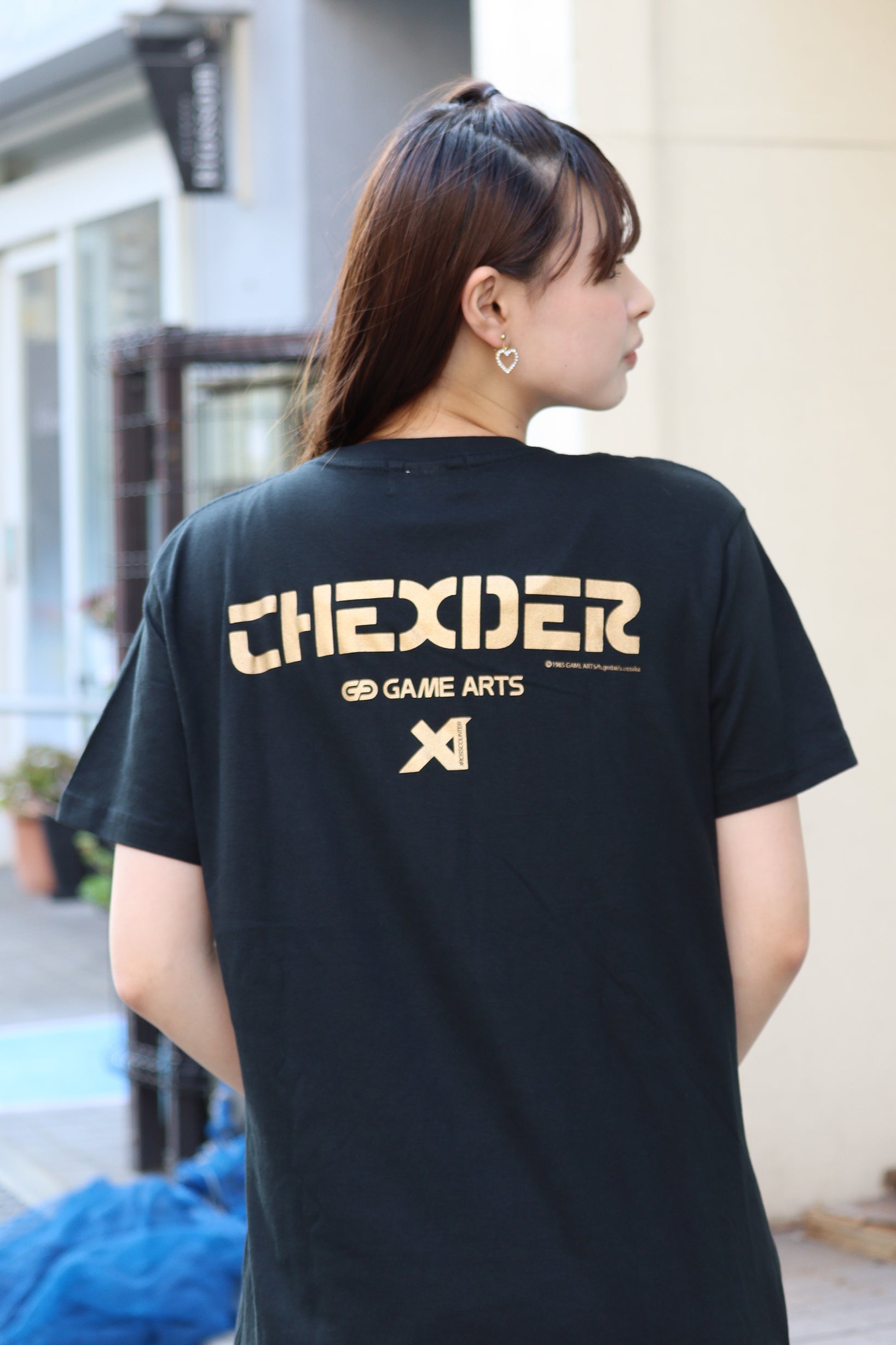 MUZE Tシャツ ゲームシャツ シーズンテーマグラフィックを基調としたゲームTシャツ。 後染め